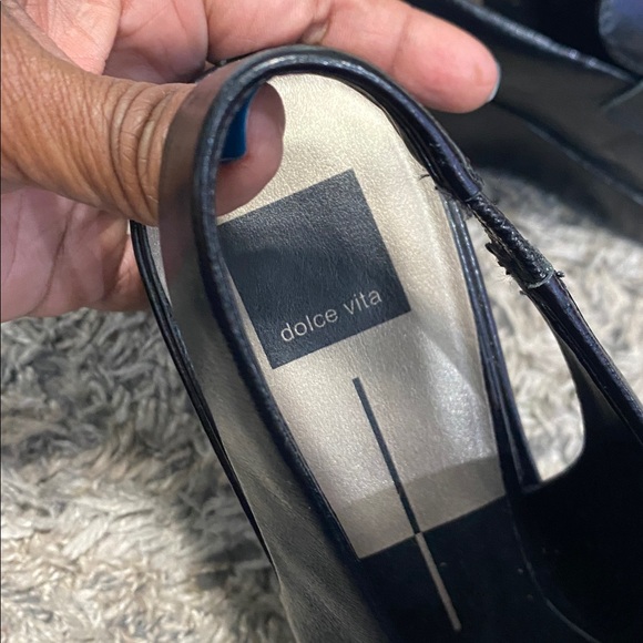 Dolce Vita Black penny loafer Slingback platform Shoes sz 9 great condition - Picture 6 of 10